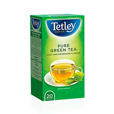 Tetley Pure Green Tea Bags 20’s